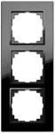 VESTRA ramka potrójna szkło IP 20 - kolor czarny